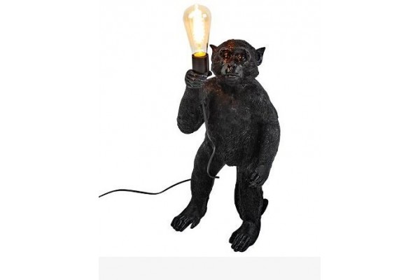 Affen Stehleuchte Koko stehend schwarz
